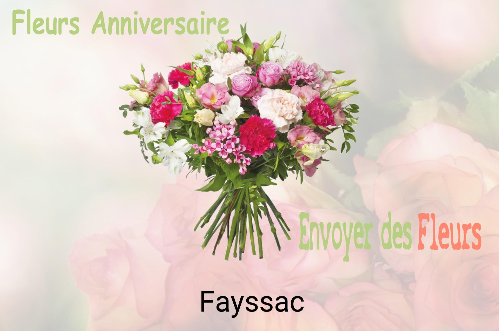 Bouquet de fleurs d’anniversaire livré à Fayssac