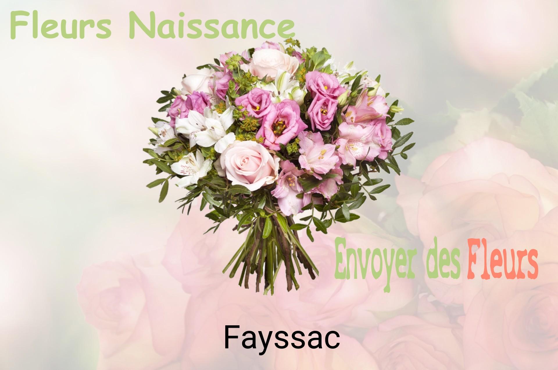 Bouquet de fleurs de naissance livré à Fayssac